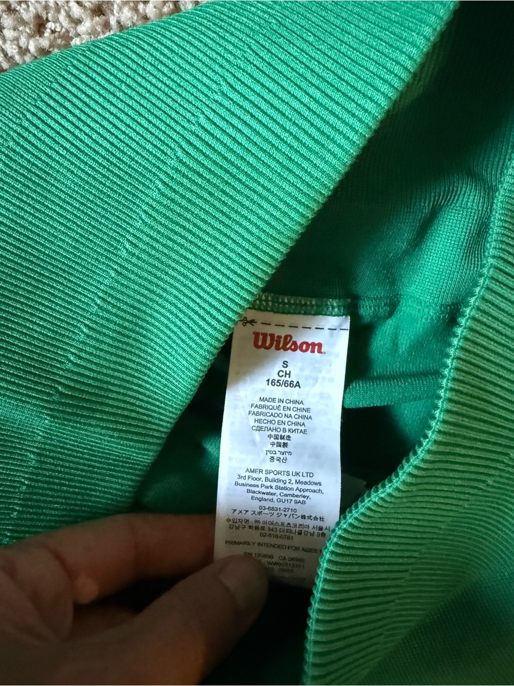 Wilson Ribbed Racerback Tank Top and Green Midtown Wrap Tennis Skirt Set - S - Picture 3 of 4